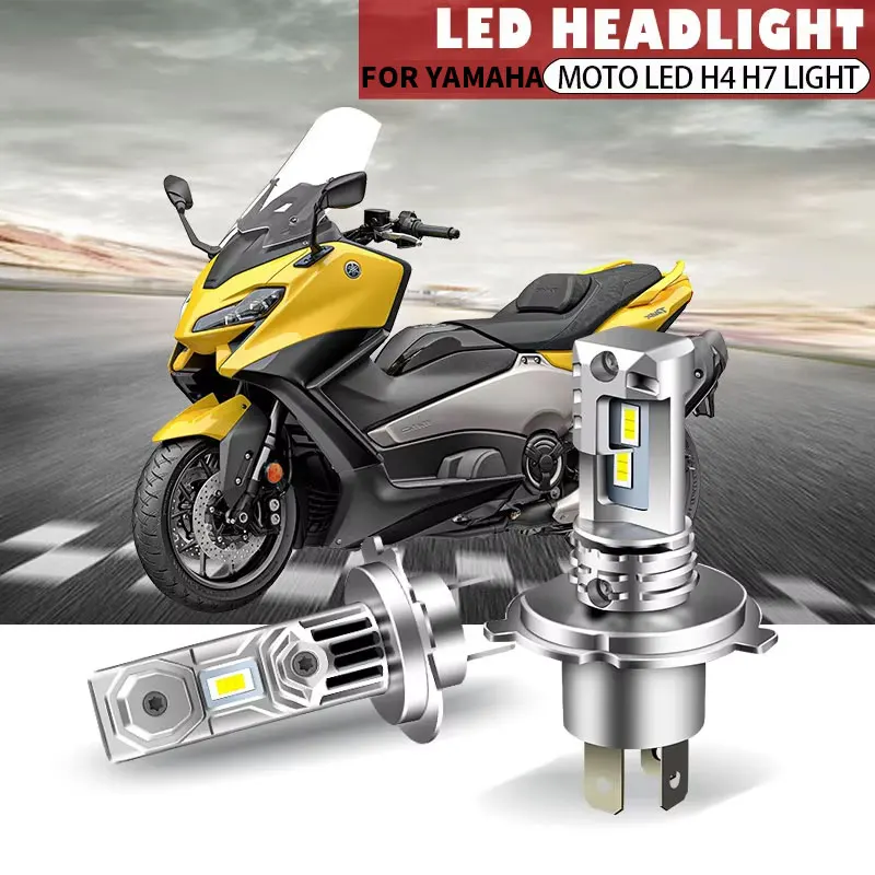 

Motorcycle Headlight 12000LM 60W H4/H7 CSP LED Bulbs Headlight Wireless Mini Size Design For YAMAHA XP 500 A - Roller (2005.01-）