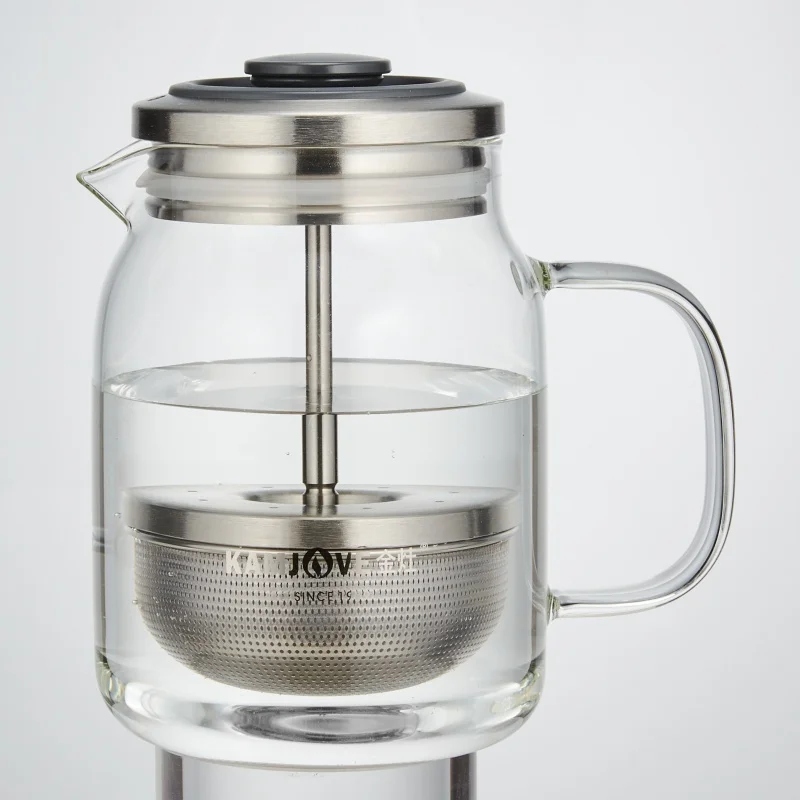 KAMJOVE French Presses Tea Pot For Young Green Citrus, Pu 'er Tea Art Pot, Black Tea Heat-Resistant Glass Pot French Pans Teapot — 2