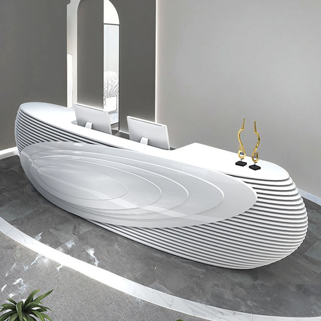 

Office Furniture Modern Luxury Reception Bespoke Saloon Hotel Receptionist Reception Desk Cashier Table