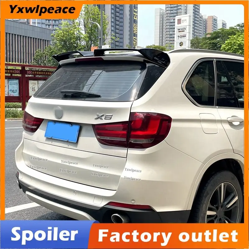 

For BMW X5 F15 Spoiler 2014 2015 2016 2017 2018 High Quality ABS Plastic Unpainted Color Rear Roof Spoiler Trunk Wing