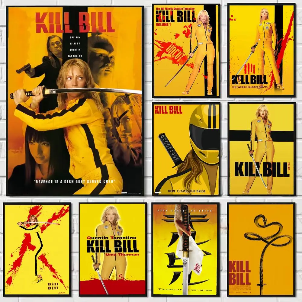 Classic Hot Movie K-Kill Bill Painting Calligraphy Canvas Art Styles, Wall Art Decor, Living Room Decor