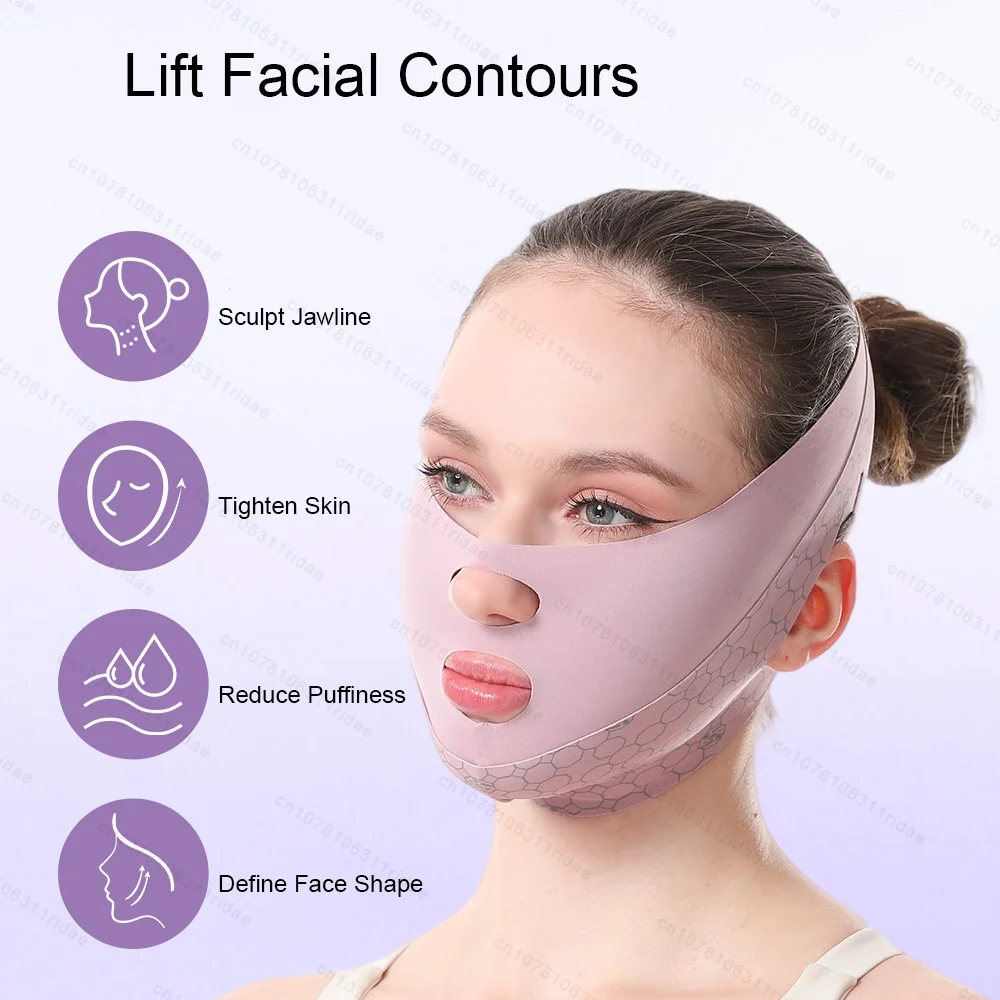 V-Face Face Lifting Mask Firming Full Face Remove Double Chin Strap Anti Wrinkle Sleeping Mask Beauty Sculpted Lifting Artifact
