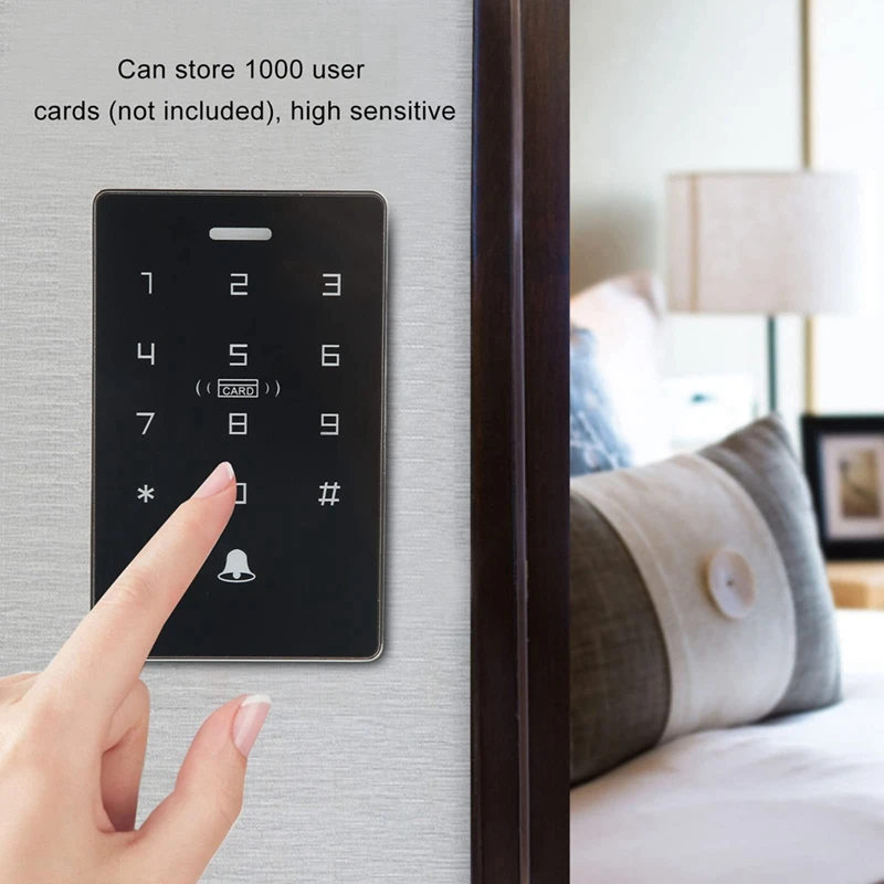 NFC Access Controller Waterproof Door Lock Keyboard Card Swiping Password IC ID Dual Frequency 125Khz 13.56Mhz-B12B