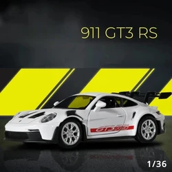 1:36 911 GT3 RS Alloy Mini Car Model Racing Diecasts Metal Toy Sports Simulation Collection Pull Back Childrens Gifts