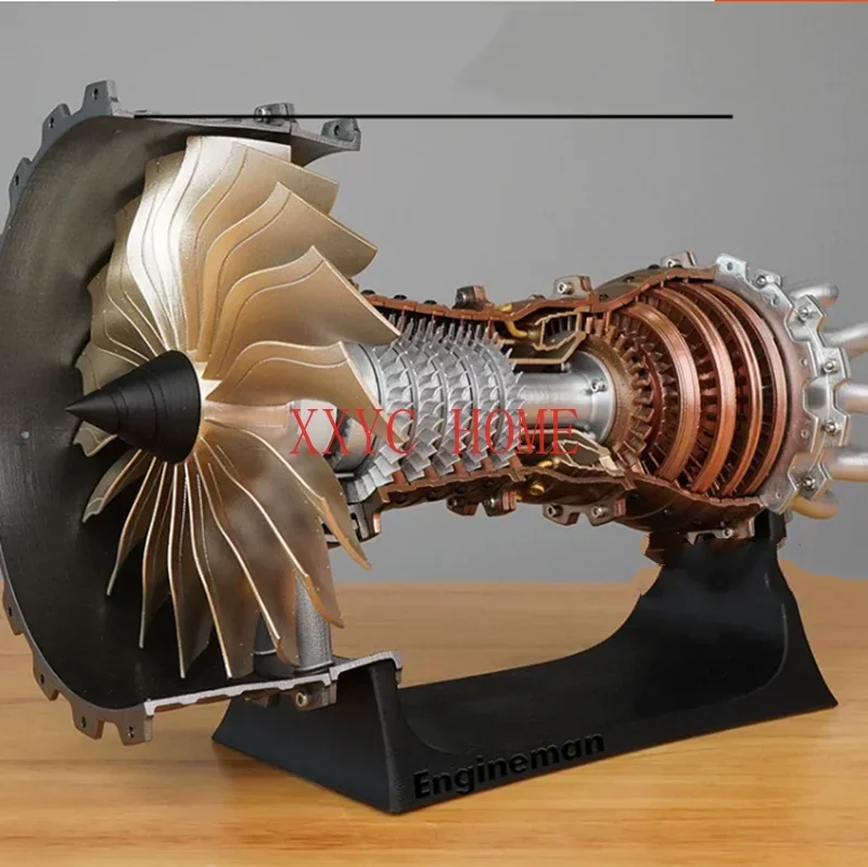 

1Set Aircraft Engine Aircraft Model Aviation Turbofan Engine Assembled Movable DIY Accessories