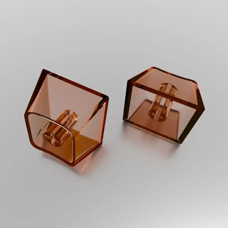 Transparan R58F Keyboard Mekanik Keyboard PC Blank Keycaps Keycaps Profil Asli untuk Gateron Switches 20pcs