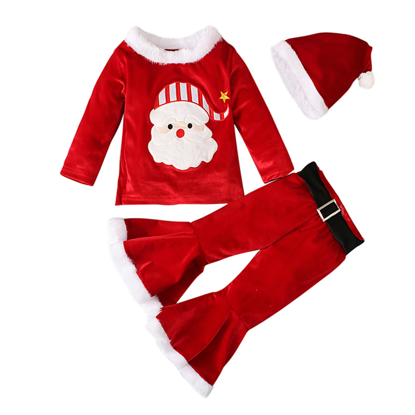 

Children Christmas Clothing Set Lightweight and Skin-friendly Great Idea for Baby Pajamas Party