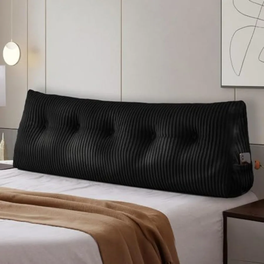 

Large Headboard Pillow Headboard Wedge Pillow Bed Rest Reading Pillow Bolster Triangular for Sitting in Bed-Backrest Positionin