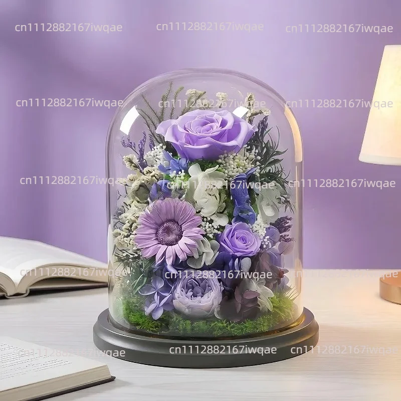 Suitable for new rose immortal flower ornament Qixi Festival Valentine's Day birthday gift