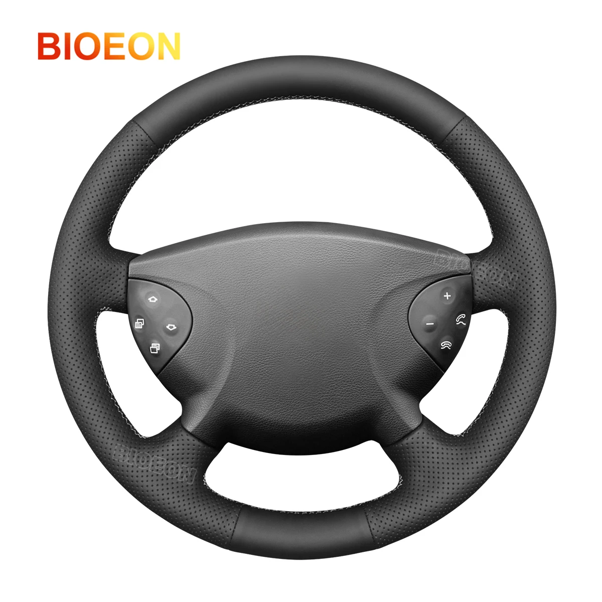 

Bioeon Leather Car Steering Wheel Cover for Mercedes-Benz E Class W211 G Class W463 2003-2007 For renovation and upgrading