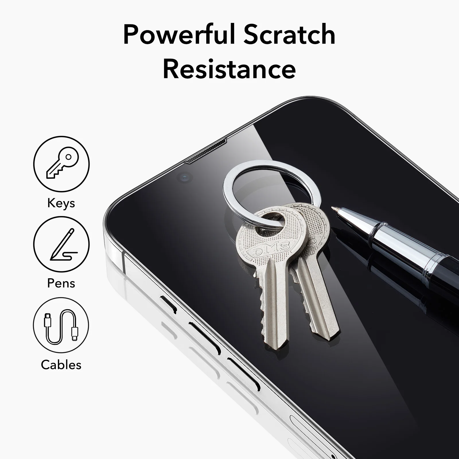 ESR for iPhone 14 13 12 Pro SE HD Glass for iPhone Privacy Film for iPhone 8/7 Anti-blue Light Film with Earpiece Dustproof