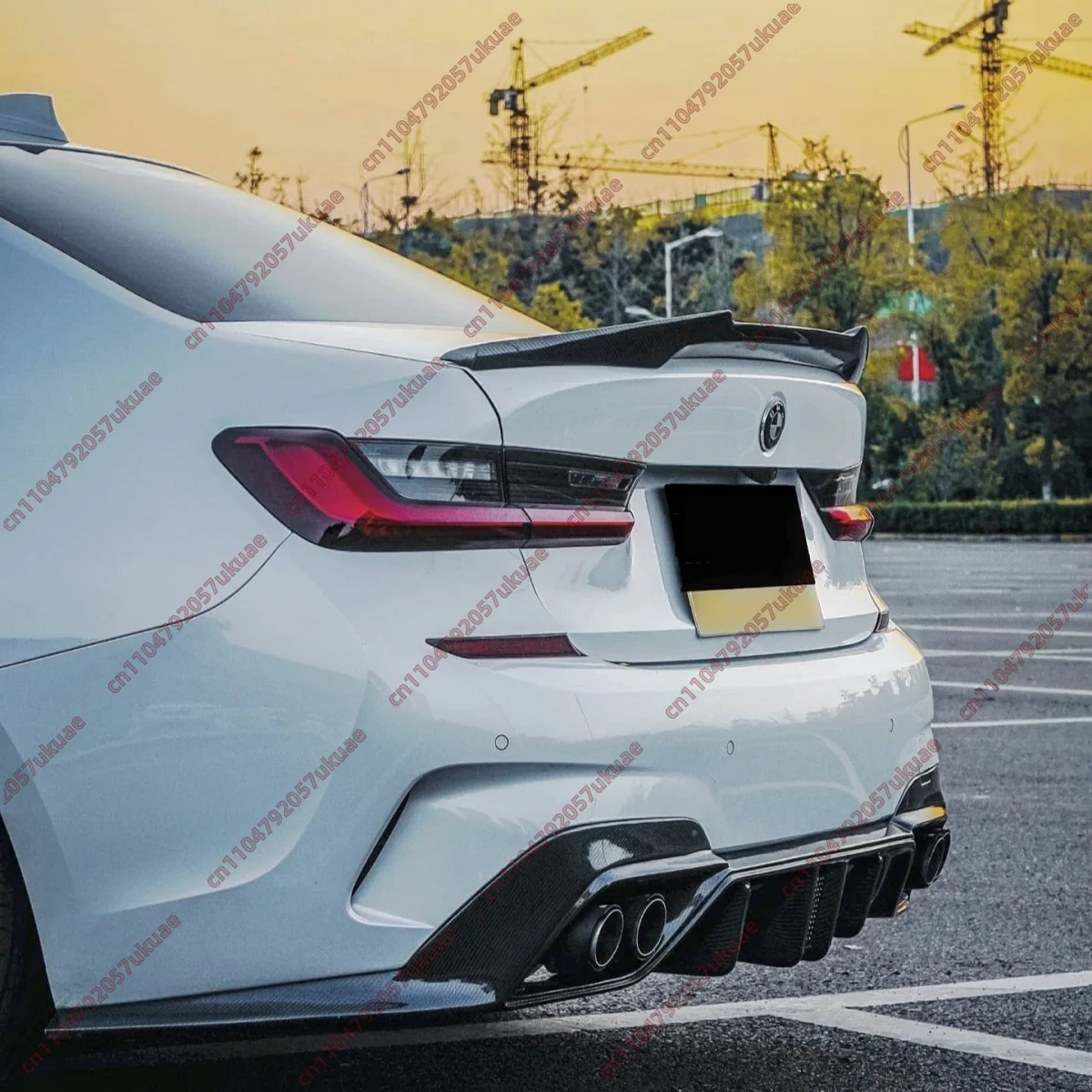 

Rear Spoilers for BMW 3 Series Sedan G20 2018-2026 Glossy Black ABS Cover Body Kits Cap Boot Diffuser Lip Roof Trim Tuning Wing