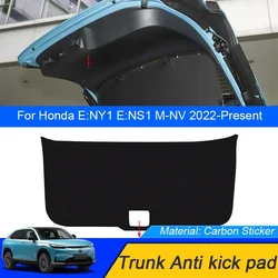 For Honda E:NS1 E:NY1 M-NV 2022-2025 Car PU Leather Mat Anti-kick Carbon Trunk Weather Dustproof Protection Tailgate Sticker