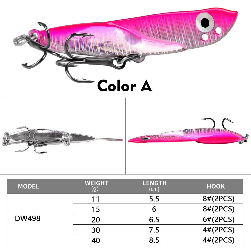 Metal Lure Smart Swimming Cast Far 21g Metal Fake Bait Bait High Density 3d Fisheye 6.5cm Iron Plate Vib Lure Lure Bait