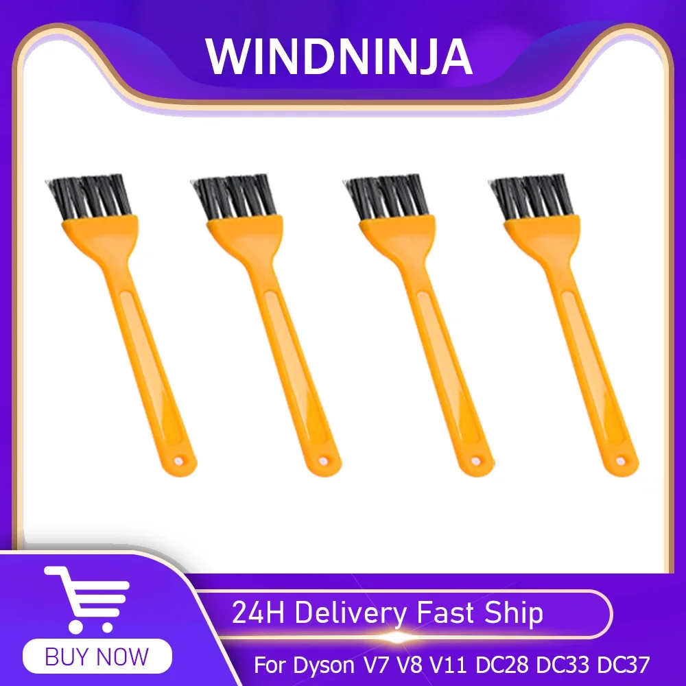 1-8pc escova macia de limpeza para aspirador de pó dyson v7 v8 v11 dc28 dc33 dc37 peças de escova de limpeza fenda escova de pó