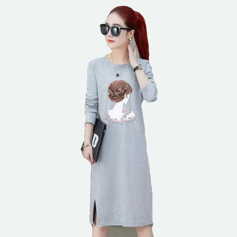 190611006Women nightdress short sleeve cotton nightgown female sleepwear night dress  loose nightshirt night gown