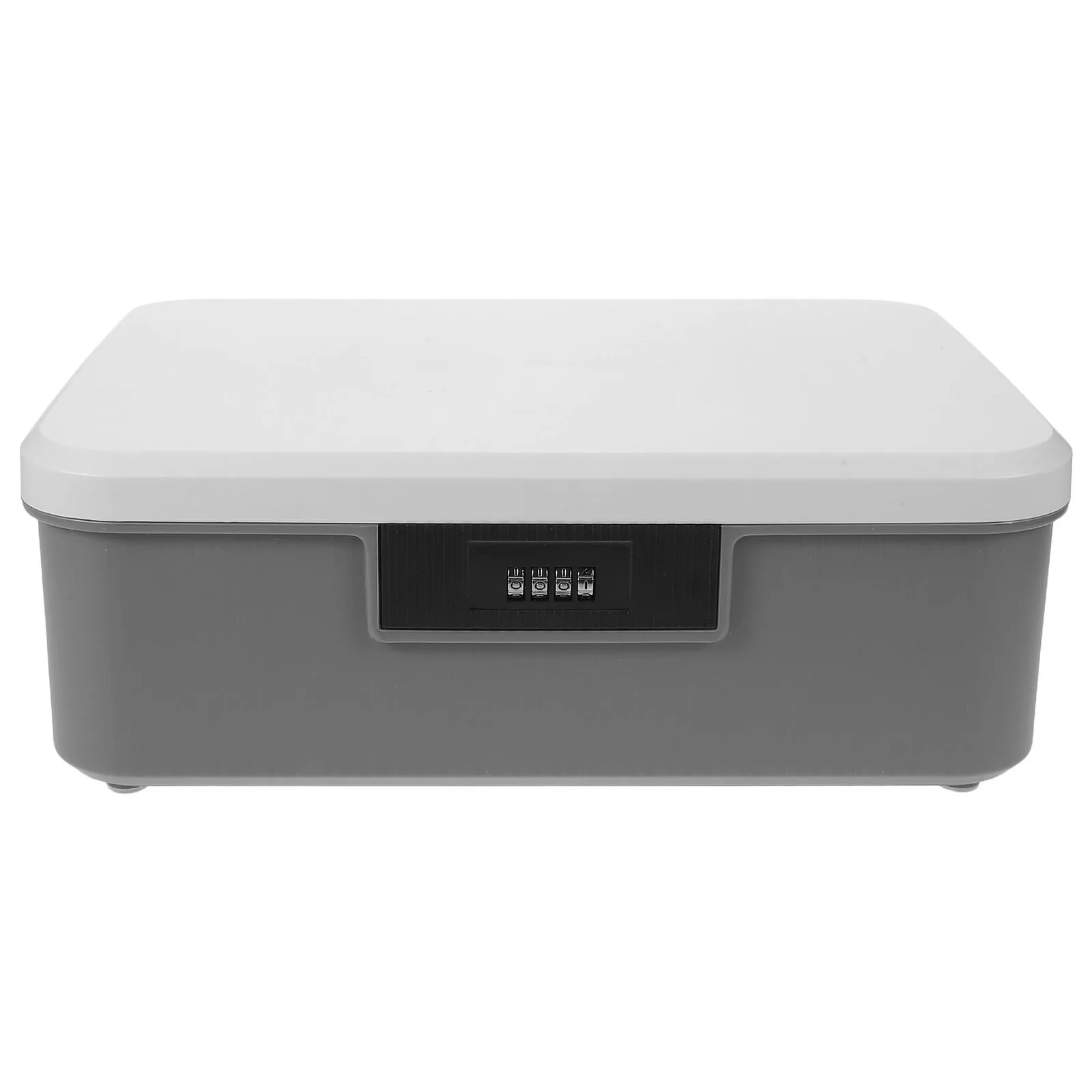 Lockable Storage Chest Password Lock Combination Lock Large Capacity Dual Layer Organizer for Documents Jewelry Portable Travel