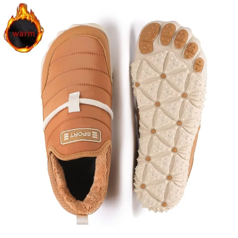 Зимние зимние ботинки для пары, походные ботинки, нескользящие теплые повседневные босиком, водонепроницаемые высокие кеды для путешествий, альпинистские ботинки Зимние зимние ботинки для пары, походные ботинки, нескользящие теплые повседневные босиком, водонепроницаемые высокие кеды для путешествий, альпинистские ботинки