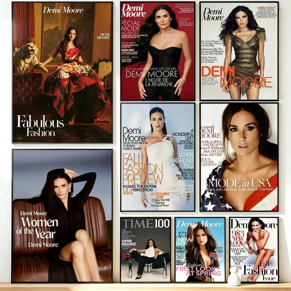 Modern Aesthetic Wall Art Poster actor Demi Moore Poster for Office Home Decor Interior Large Wall Picture Print