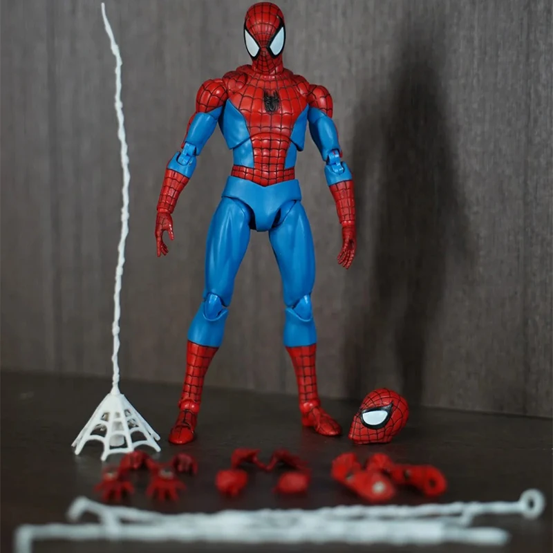 ในสต็อก Ct Ko Mafex 190 Cobweb Spiderman ตัวเลขการกระทํา Mafex 185 Spider Man Venom เคลื่อนย้ายรูปปั้นสะสมของเล่นของขวัญ