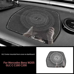 Car Styling Audio Speake Dashboard Loudspeaker Cover Stickers Trim Accessories LHD For Mercedes Benz W205 GLC C Class C180 C200