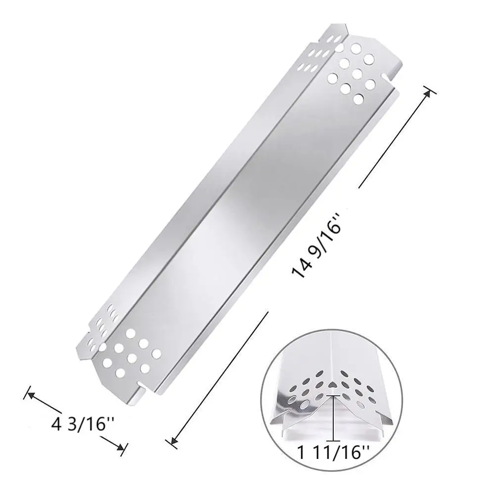 Replacement For 4pcs fire blocking plates stainless steel for gas grill compatible with 7200830H 7200896 7200864 and series