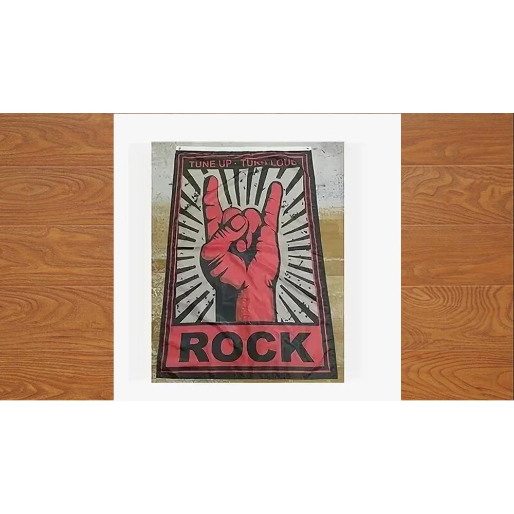 2X3FT CUSTOM BANNER 150x90cm FOR ROCK MUSIC Flag WITH TUNE UP