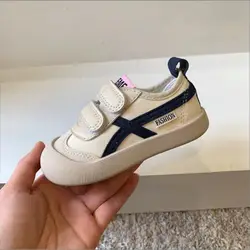 Baby Girls Canvas Shoes Spring Infant Toddler Shoes Breathable Soft Bottom Non-slip Stripe Children Kids Casual Shoes