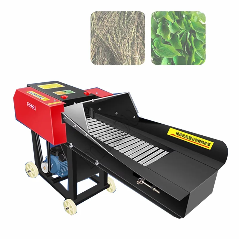 Electric Agricultural Soybean Cane Straw Corn Straw Silage Cutting Machine Automatic Hay Cutter Feed Cattle And Sheep