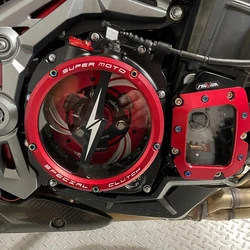 Z900 Z 900 Engine Clear Clutch Cover Protector Guard for Kawasaki ZR900 Z900 RS 2017-24 Motorcycle Accessories Chain Guaud Cover