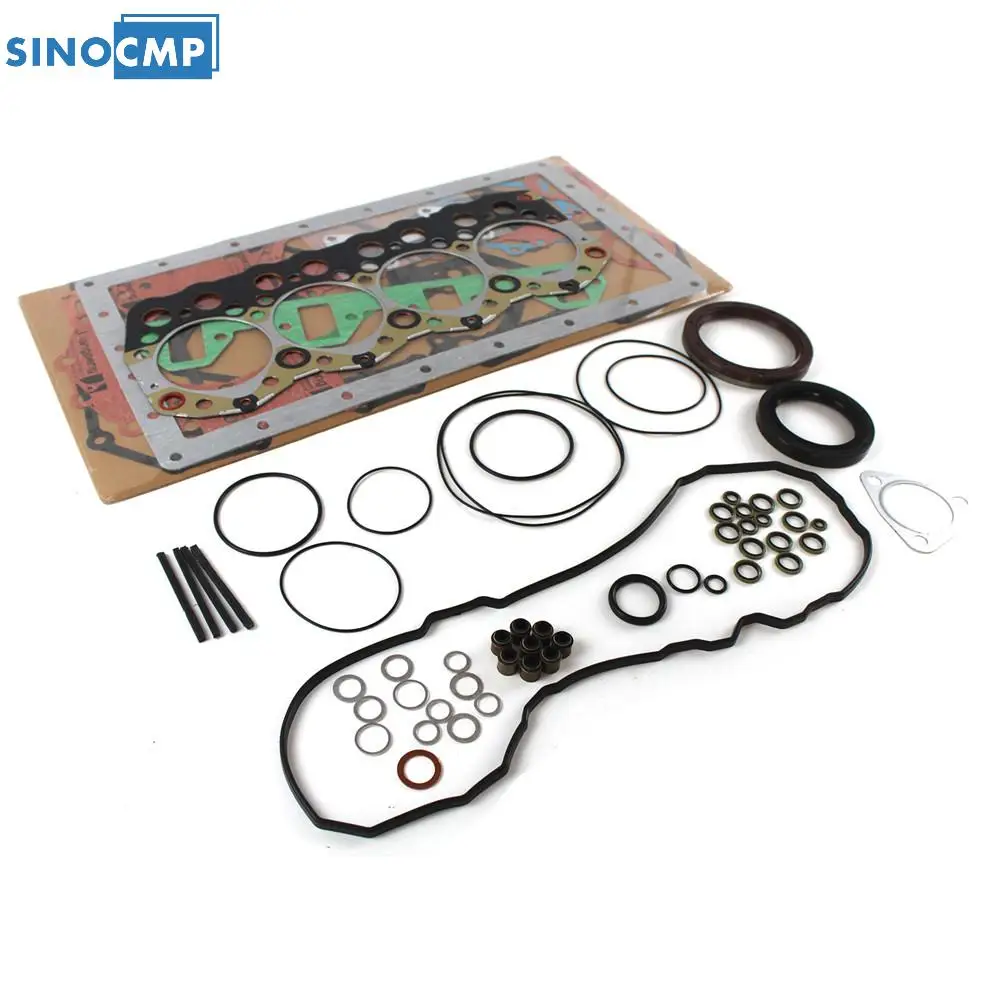 

3044C 3044C-T S4S SINOCMP 1 комплект прокладок двигателя, профессиональные автомобильные детали для мини-погрузчика CAT 246B 252B 277B