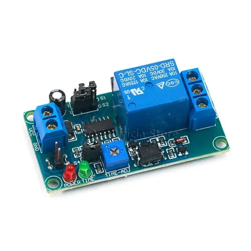 DC 12V Time Relay Module Normal Open Time Delay Relay Timing Timer Relay Control Switch Adjustable Potentiometer LED Indicator