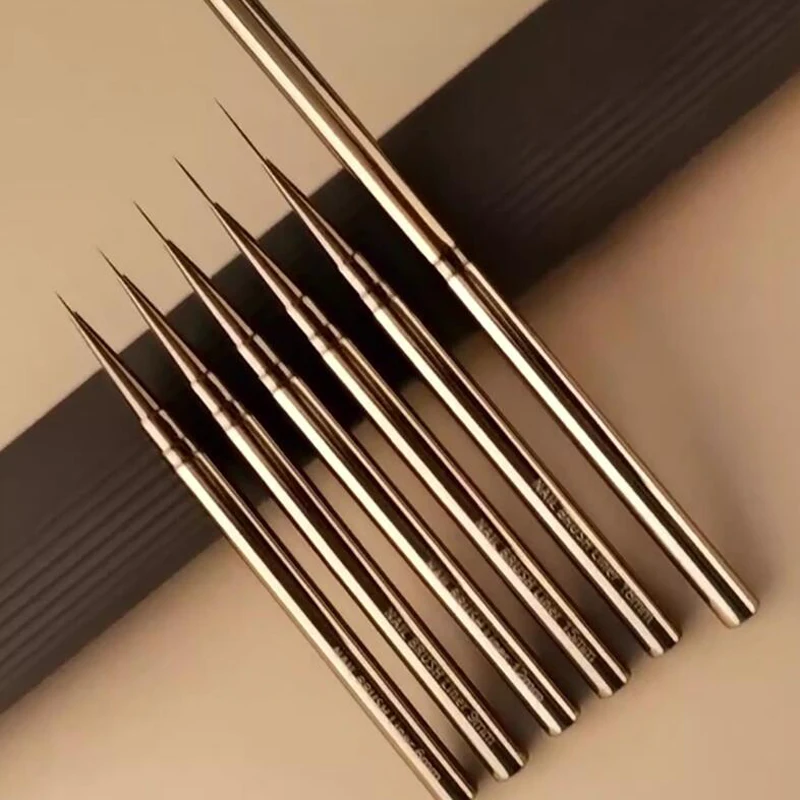 เริ่มต้นฝึกปากกาเล็บแปรงเล็บโลหะเล็บดอกไม้ปากกา DIY ความงามเล็บเครื่องมือศิลปะอุปกรณ์เสริมเล็บ Cure แปรงเครื่องมือ