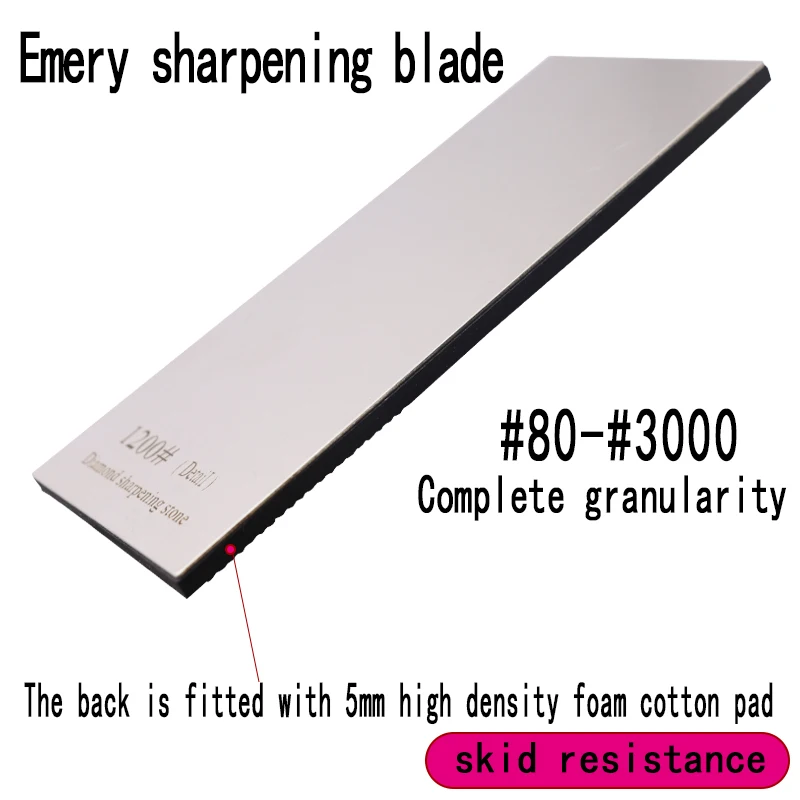 Imagem -02 - Faca de Diamante Sharpening Stone Fine Grinding Pedra de Amolar Nails Tools Grit 803000 75x170 mm