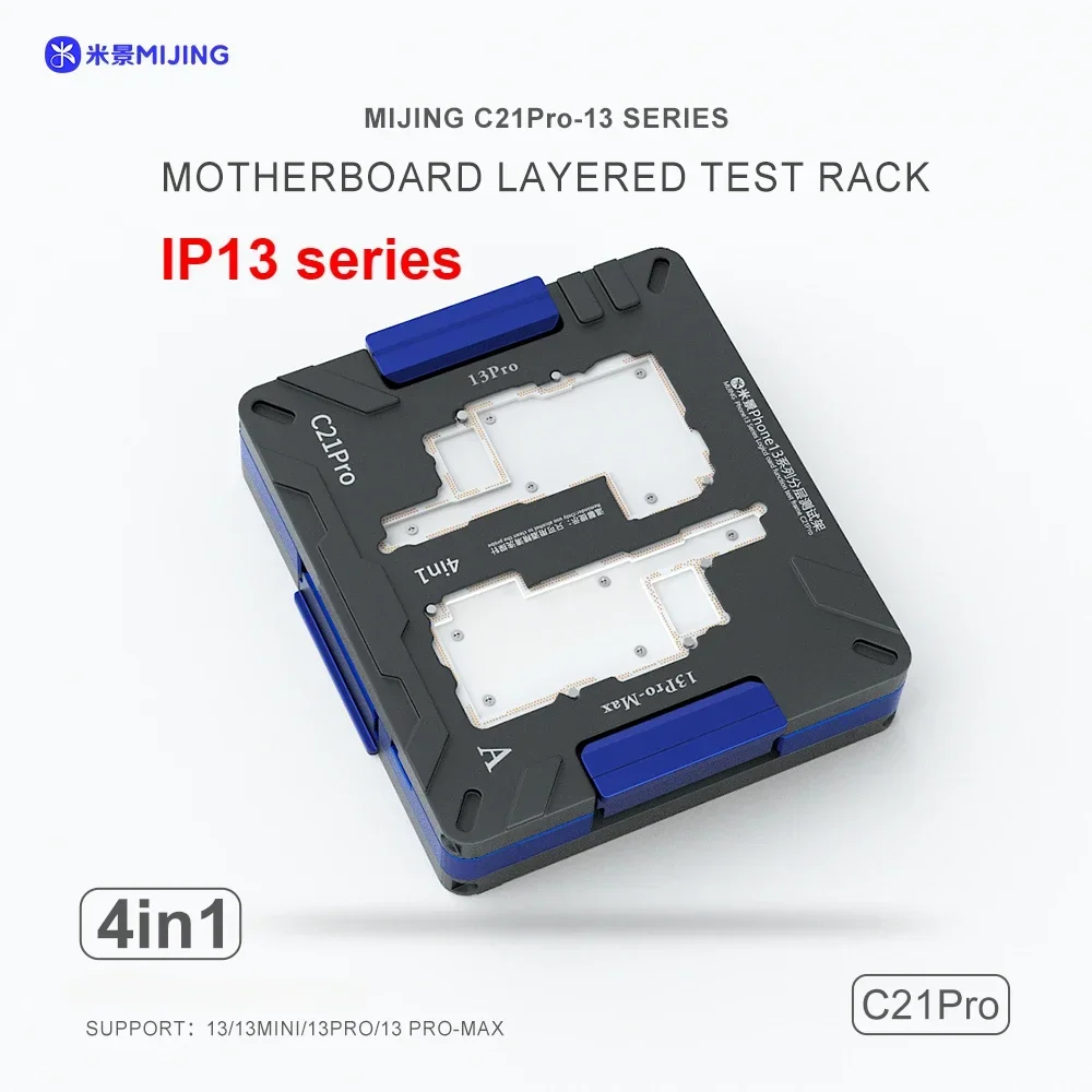 Mijng C21 Pro Motherboard Test Socket Fixture for IPhone 13 Series Board Layered Logic Fault Diagnosis No Sodering Repair Tools