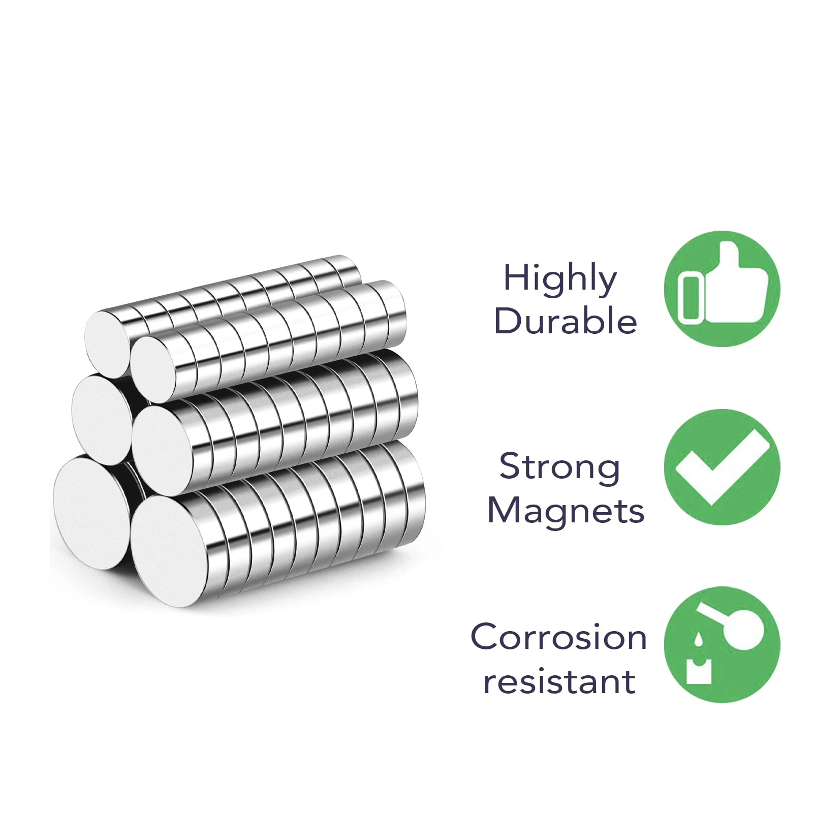 Super Strong Powerful Magnetic Neodymium Round magnet iman for Fridge Board Disk 4x1,5x1,6x1,8x1,10x1,12x1,15x1,20x1mm,Diameter