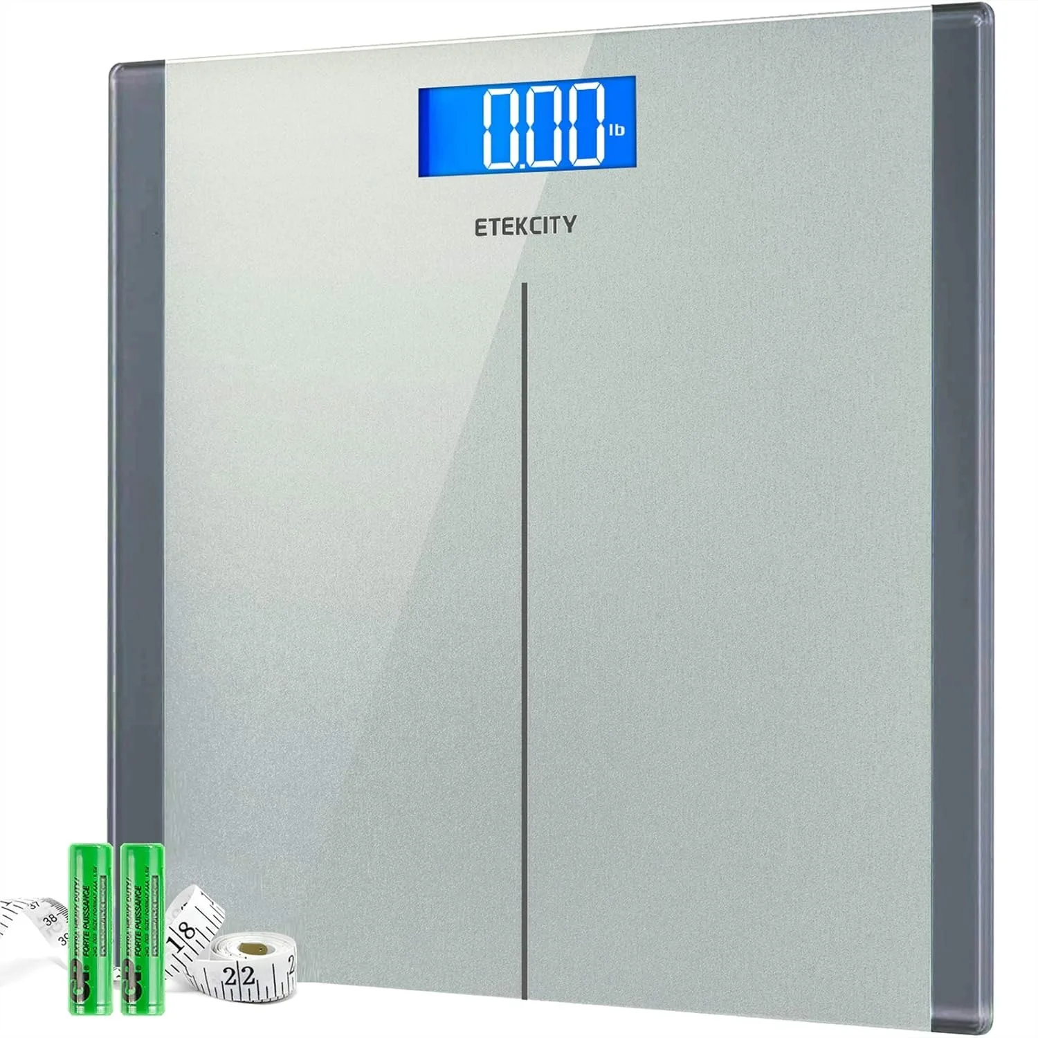 

Digital Bathroom Scale For Body Weight, 400 Lbs Capacity With High Precision Sensors And Large LCD Display, Silver