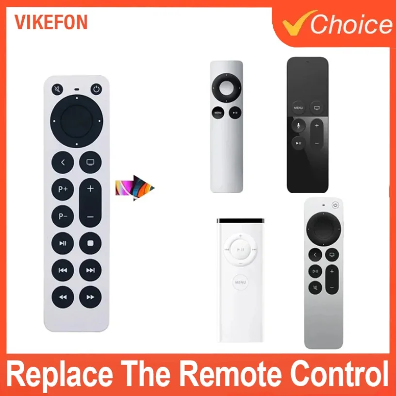 جهاز تحكم عن بعد جديد لتلفزيون Apple 4k/Gen 1 2 3 4/ HD A2843 A2737 TVA1625 A1427 A1469 A1378 A1218TV 4K A1842 A2169 (بدون صوت)
