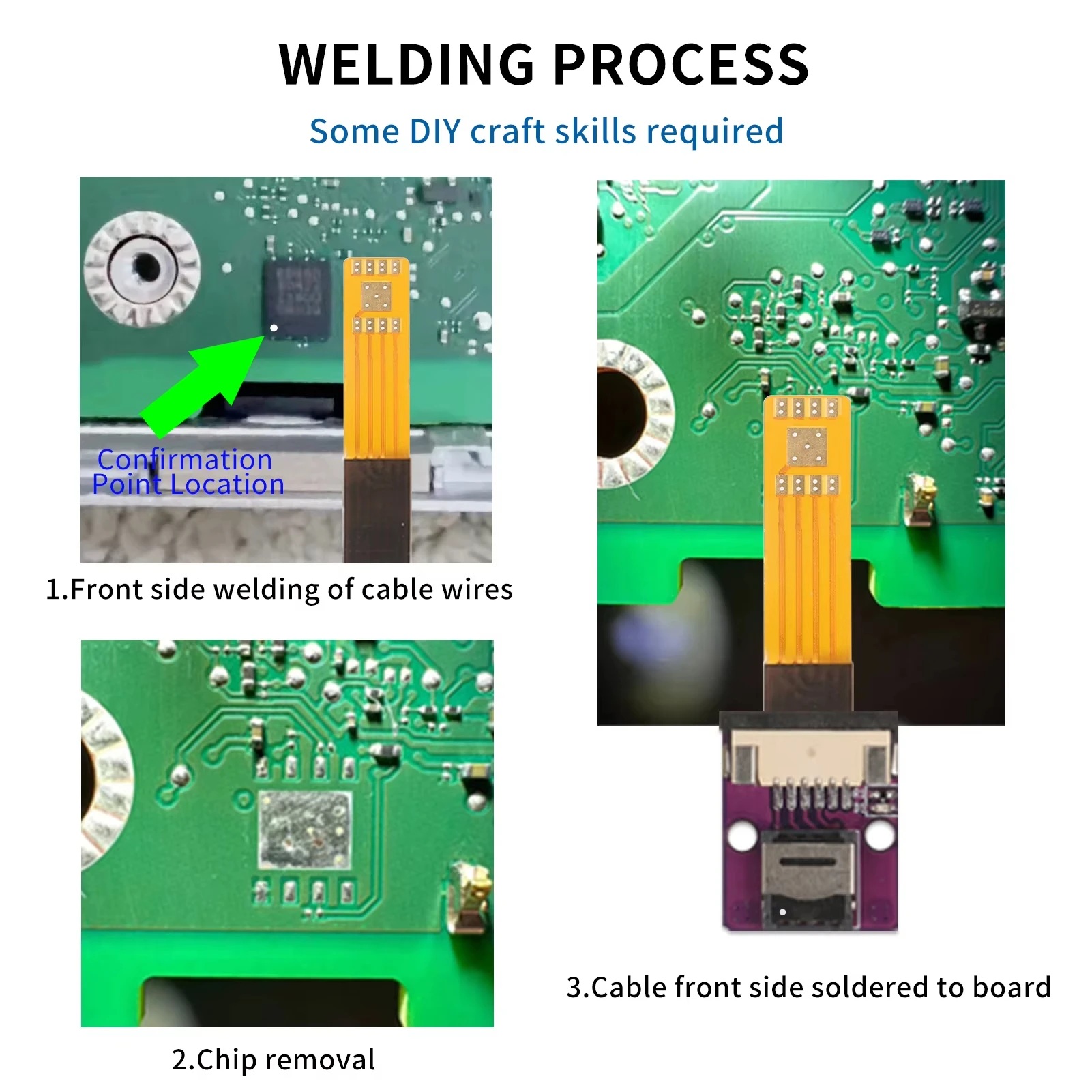 PCB ESIM cable to ESIM card adapter adapter plate ESIM lab tested, soldering required For 5*6 mm chips