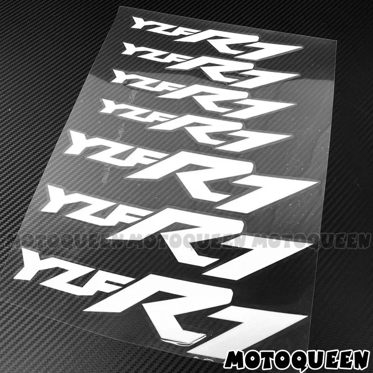 8X Custom Motorcycle Iner Wheels Rims Decals Reflective Stripes Waterproof Label Logo Stickers For YZF R7 YZF700 YZFR7