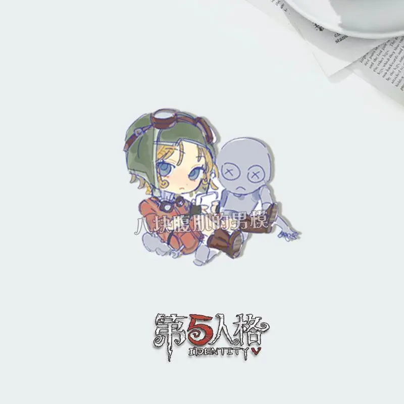 Emil Emma Woods Aesop Carl Demi Bourbon Patricia Dorval Helena Adams Tracy Reznik Identity V Cosplay Anime Button Brooch Badge