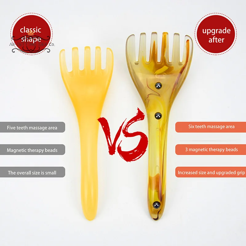 

Head Massager Scalp Gua Sha For Body Neck Leg Massage Five/Six Claw Head Scraping Stick Massage Scraping Claw Massage Visage