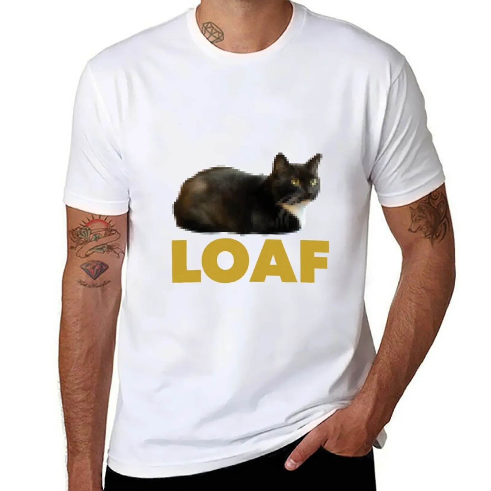 

dingus loaf T-Shirt cotton t shirt man funny t shirts cotton man t shirts for men T-shirt