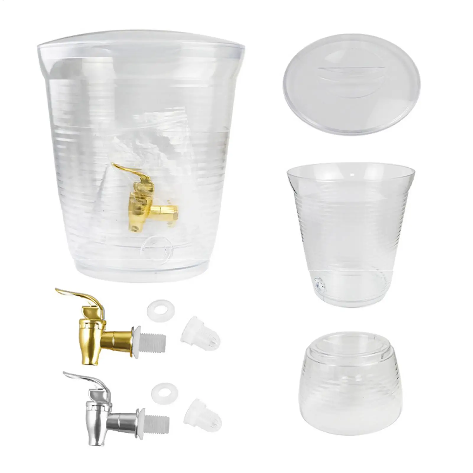 パーティー用ドリンクディスペンサー-6l-アイス飲料容器-カクテルディスペンサー-蛇口付き-エンターテイナー-バーテンダー-女性-男性-家庭用