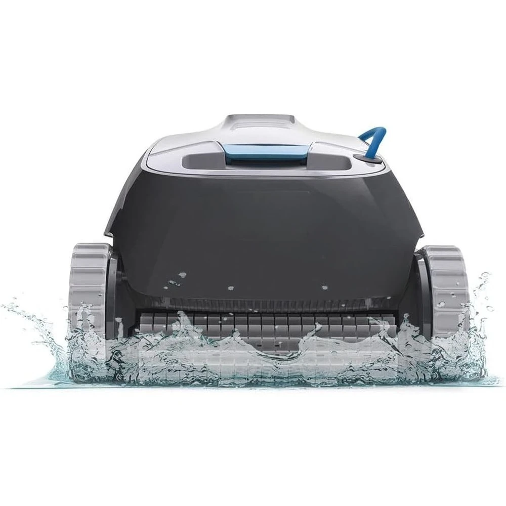 

Automatic Robotic Pool Vacuum Cleaner, Wall Clim, Active Scrubber Brush, Ideal or In-Ground Pool Types Up To 33 T in Lengt