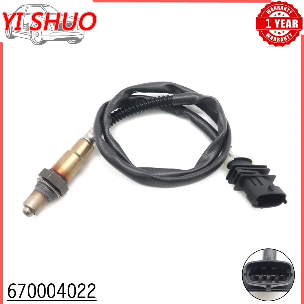 Car 670004022 Rear Air Fuel Ratio Lambda O2 Oxygen Sensor for Maserati Ghibli 14-20 Quattroporte 14-20 Levante 17-20 3.0L V6