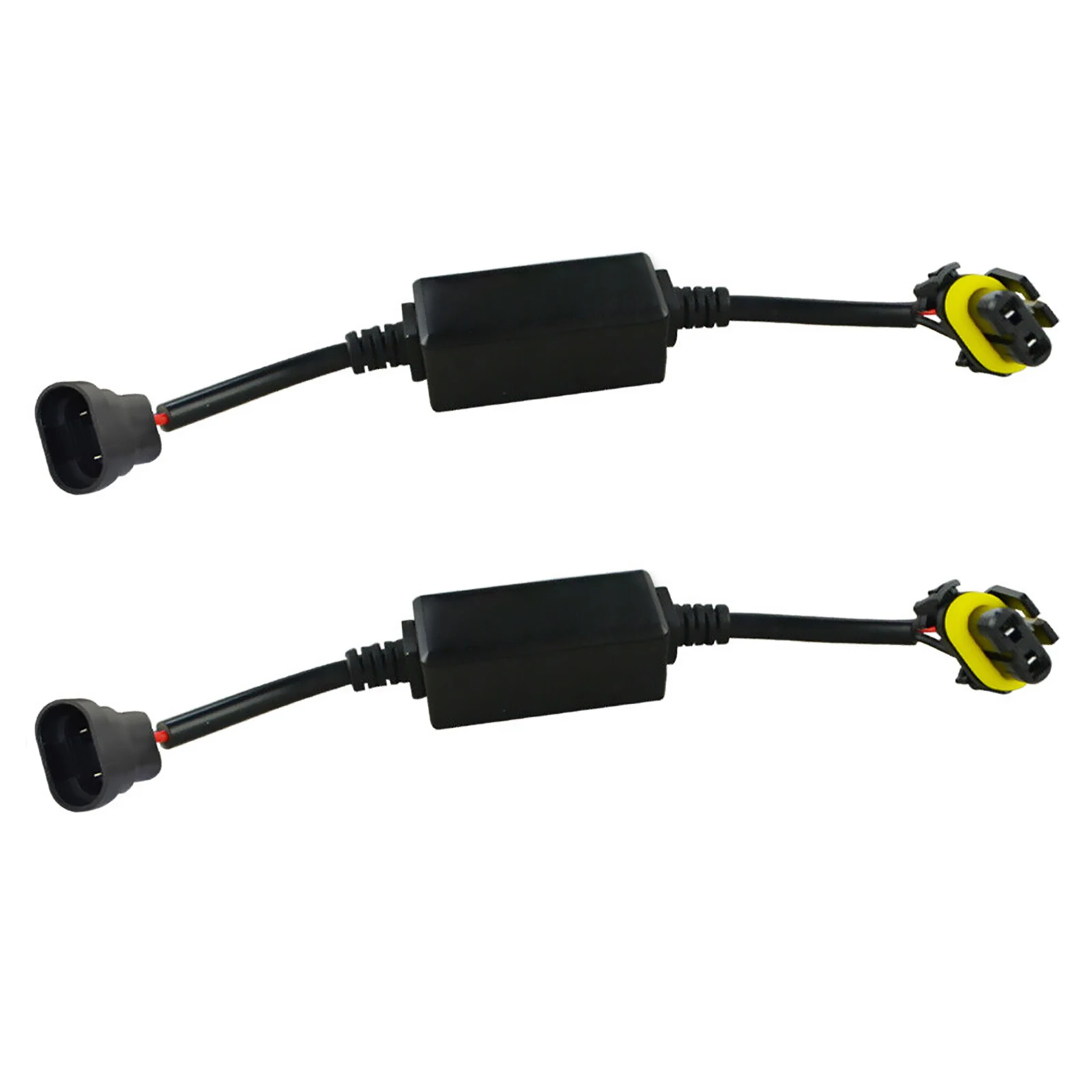 2PCS LED 9005/9006/9012 Headlight Canbus Error Free Anti Flicker Resistor Canceller Wiring Decoder Adapter Auto Car Accessories