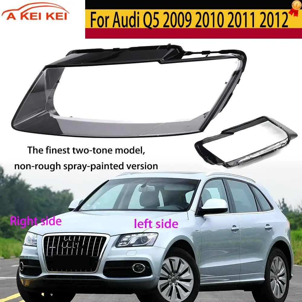 

Fit For Audi Q5 2009 2010 2011 2012 Car Accessories Headlight Lens Cover Transparent Lampshade Headlamp Shell Plexiglass