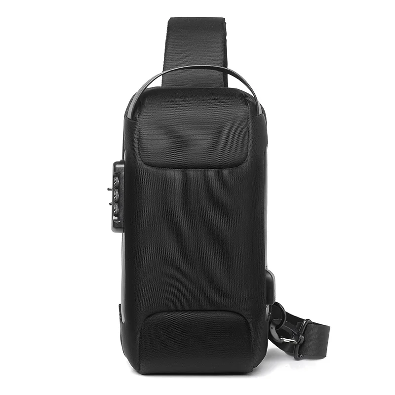 Bolso de hombro multifunción antirrobo para hombre, bandolera con USB para motociclista, deportes, viaje, 2024