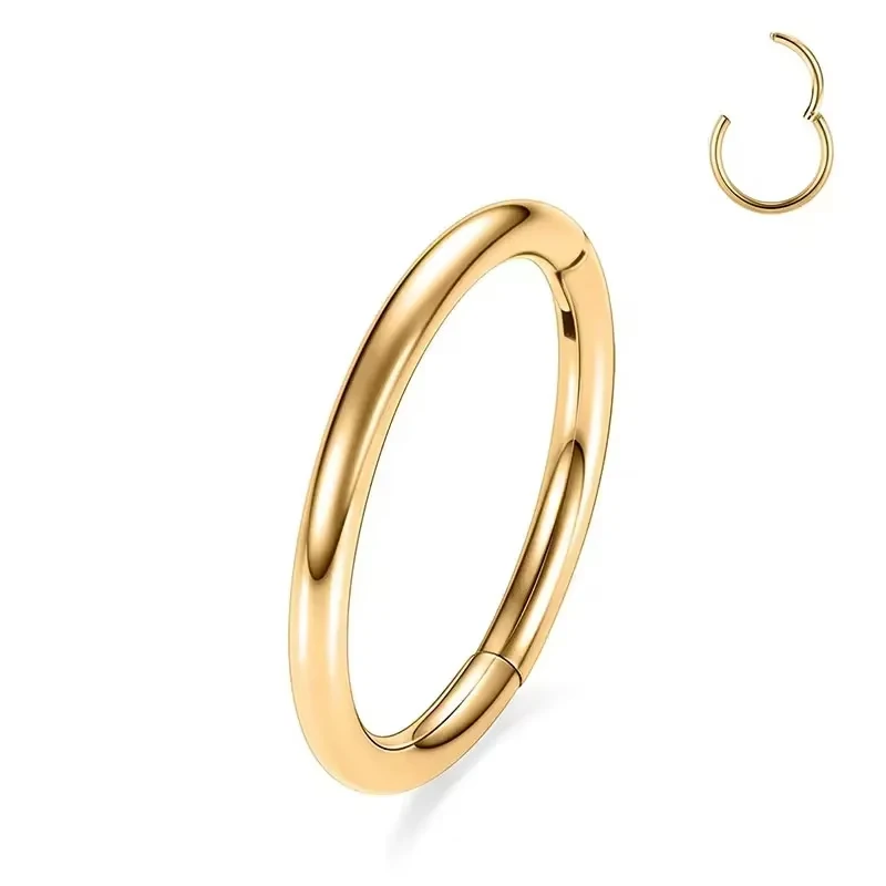 Surgical Steel Nose Rings Hinged Segment